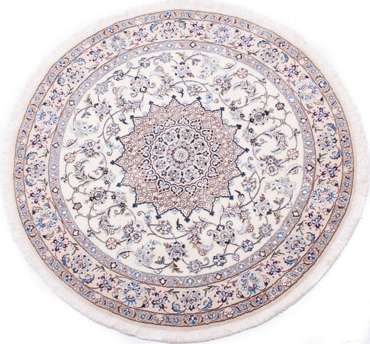 Persian Nain Round Rug