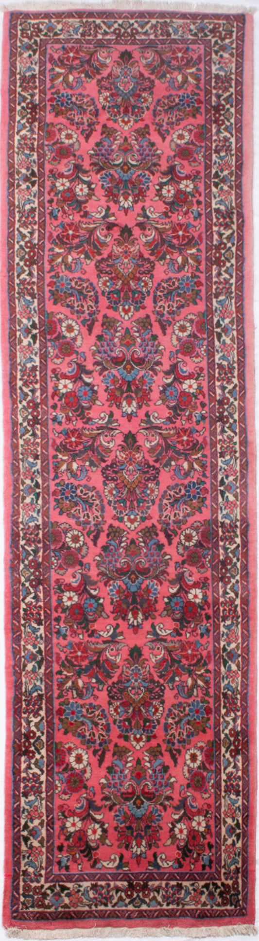 Persian Sarouk Hall Runner Rug