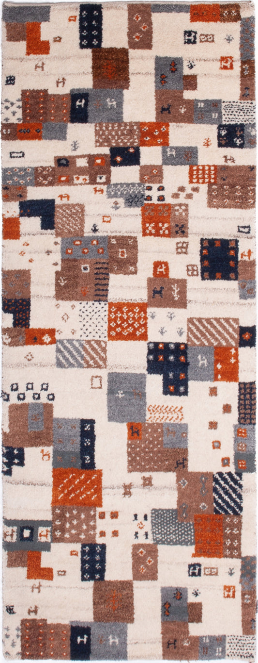 Indian Gabbeh Hall Runner Rug