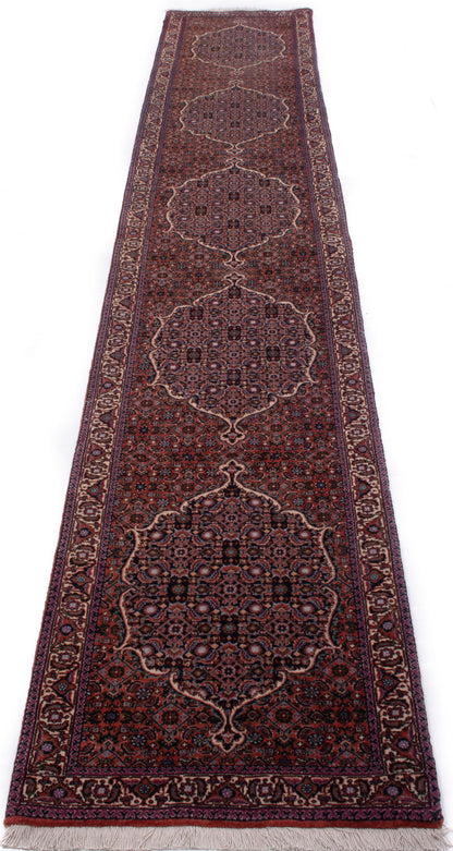 Persian Bijar Hall Runner Rug