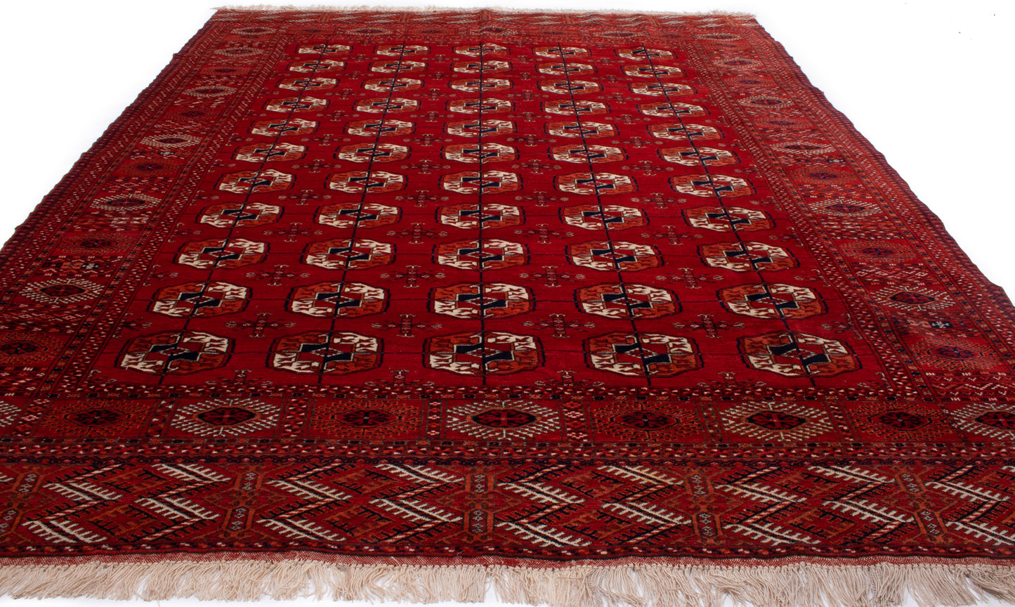 Persian Semi-Antique Turkmen Wool & Silk Rug