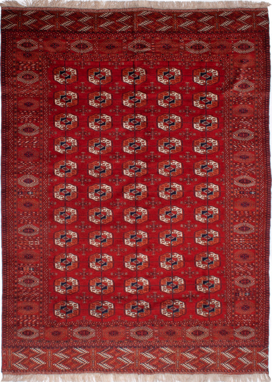 Persian Semi-Antique Turkmen Wool & Silk Rug