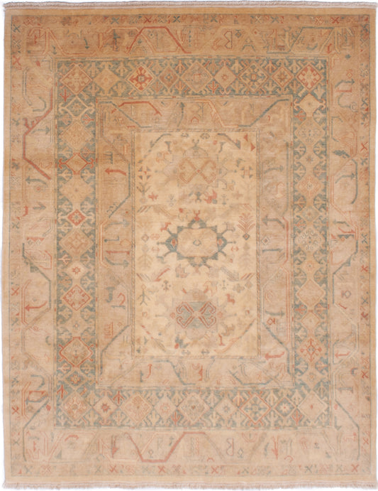 Turkish Ushak Square Rug