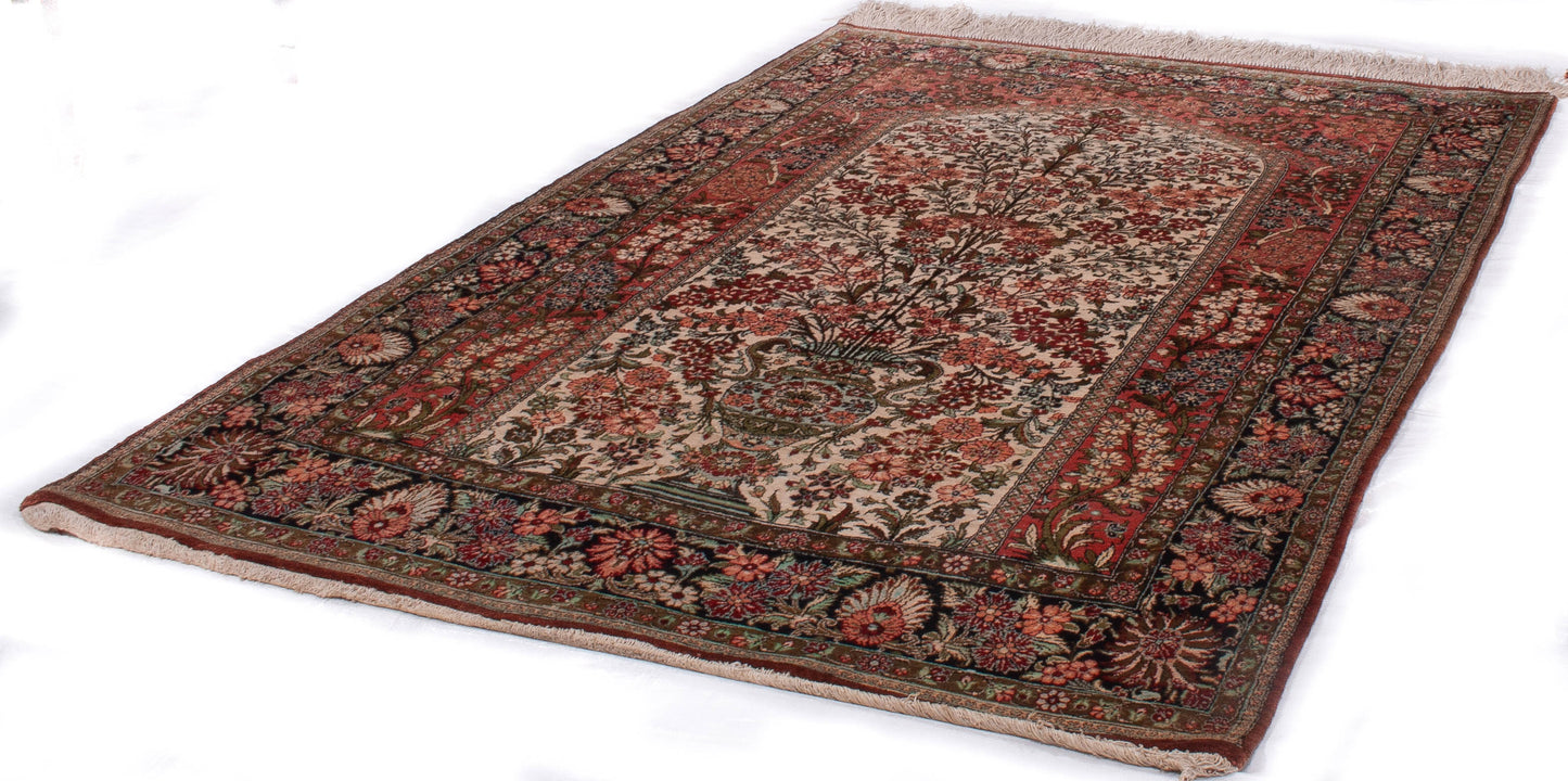 Persian Silk Qom Rug