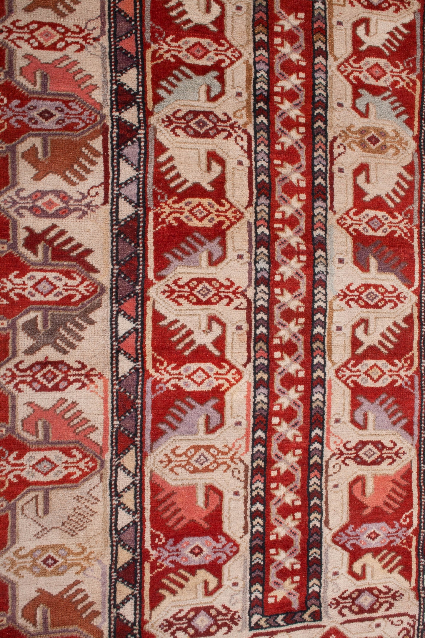 Semi-Antique Turkish Milas Rug