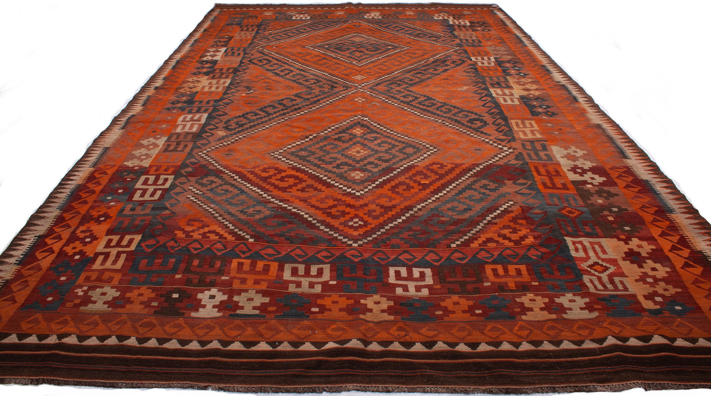 Antique Afghan Kilim Rug