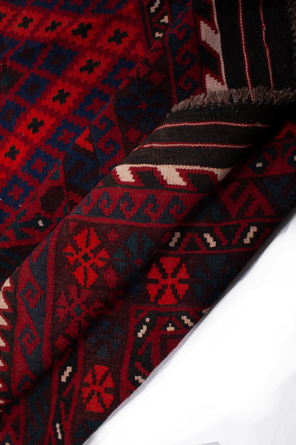 Semi-Antique Afghan Kilim Rug