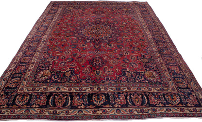 Semi-Antique Persian Mashad Rug