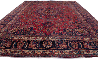 Semi-Antique Persian Mashad Rug