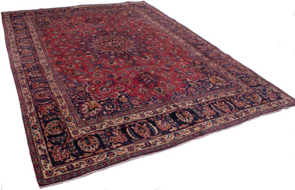 Semi-Antique Persian Mashad Rug