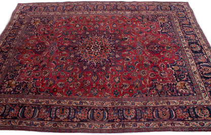 Semi-Antique Persian Mashad Rug