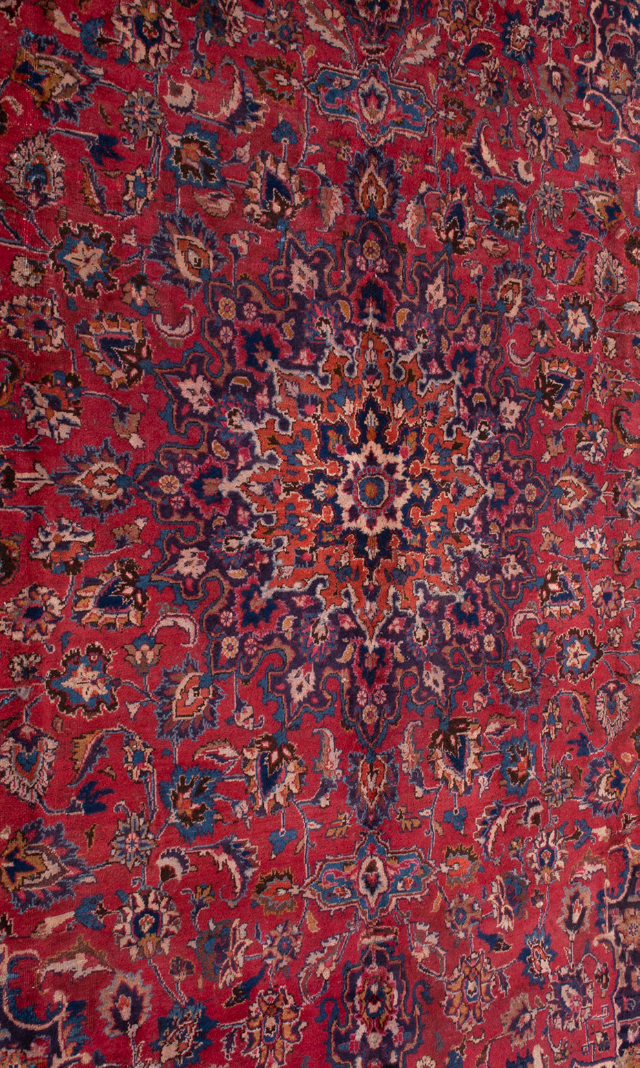 Semi-Antique Persian Mashad Rug