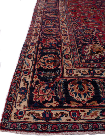 Semi-Antique Persian Mashad Rug