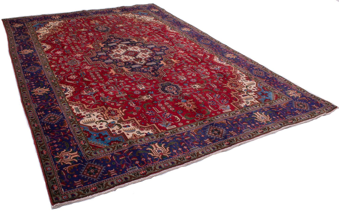 Semi-Antique Persian Tabriz Rug