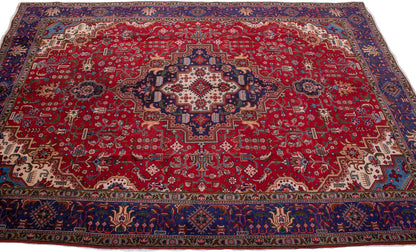 Semi-Antique Persian Tabriz Rug