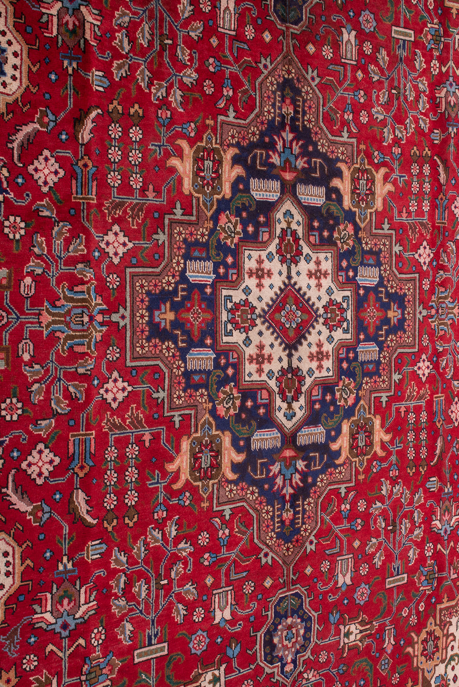 Semi-Antique Persian Tabriz Rug