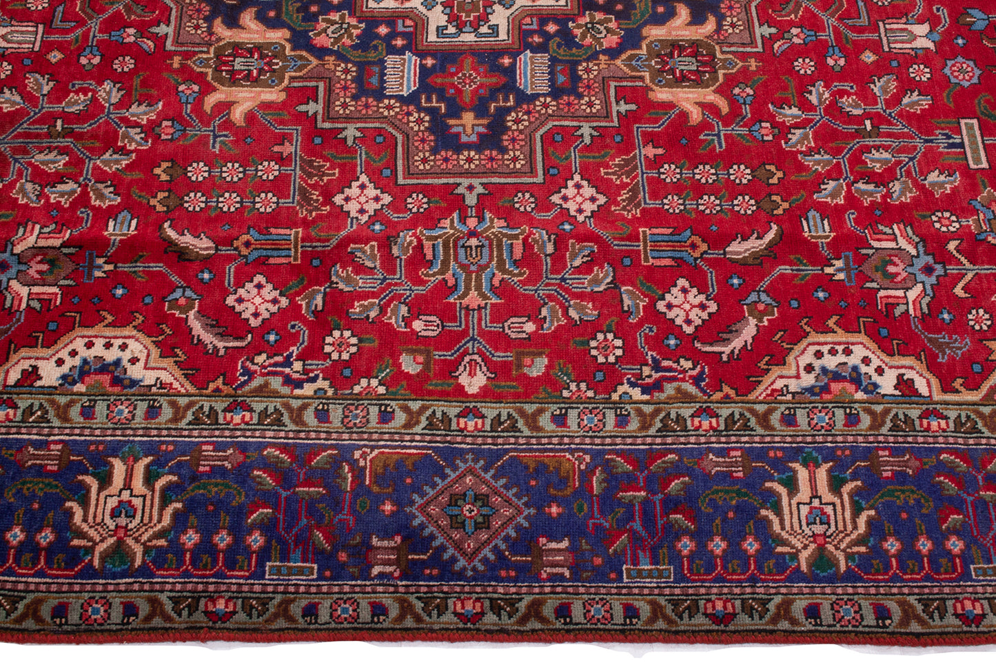Semi-Antique Persian Tabriz Rug