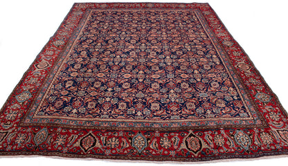 Semi-Antique Persian Mashad Rug