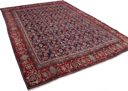 Semi-Antique Persian Mashad Rug