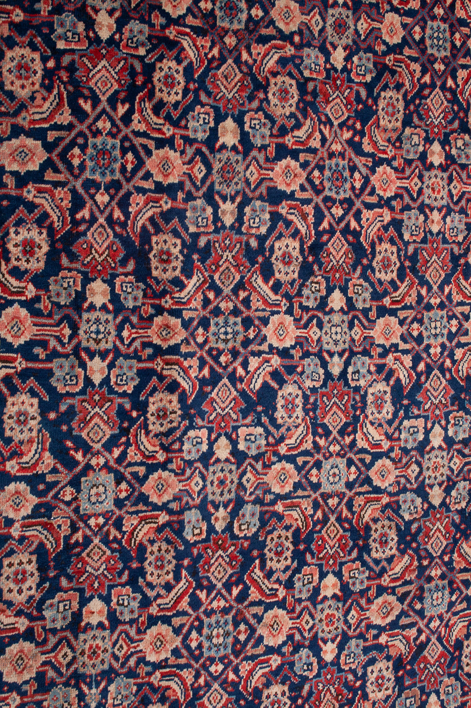 Semi-Antique Persian Mashad Rug