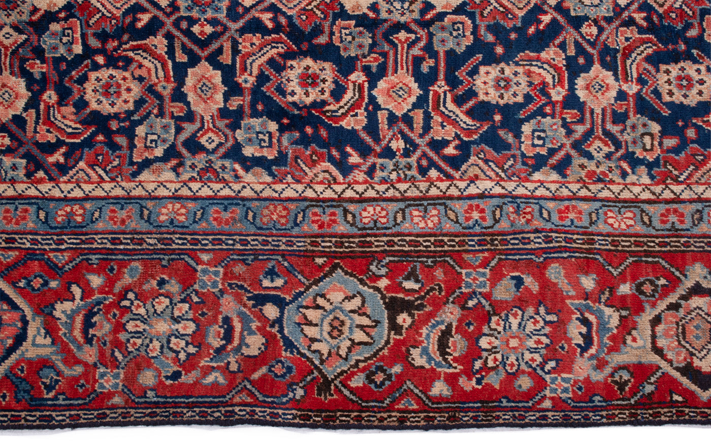 Semi-Antique Persian Mashad Rug