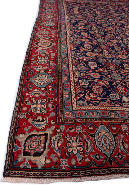 Semi-Antique Persian Mashad Rug