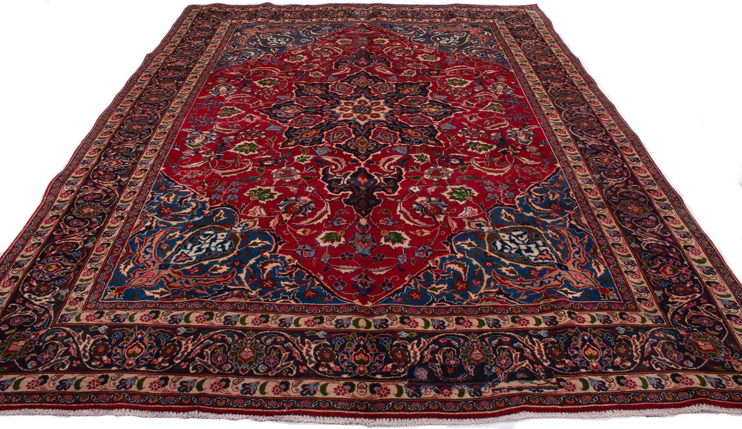 Semi-Antique Persian Mashad Rug