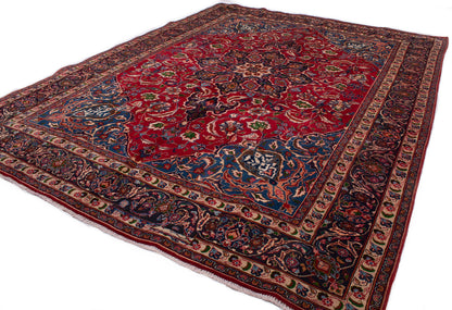 Semi-Antique Persian Mashad Rug