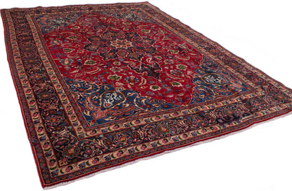 Semi-Antique Persian Mashad Rug