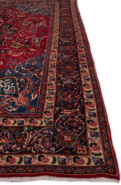 Semi-Antique Persian Mashad Rug