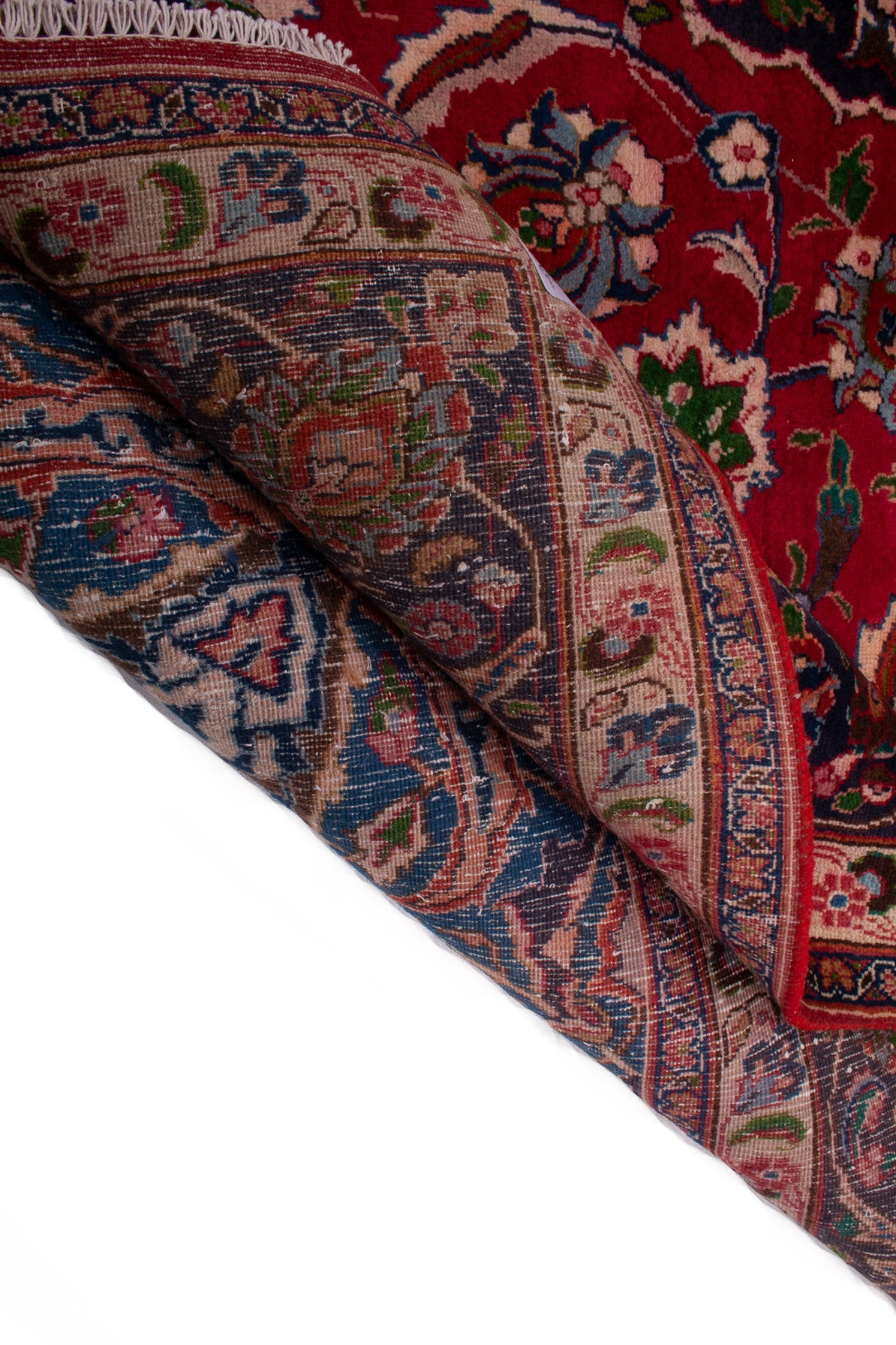 Semi-Antique Persian Mashad Rug