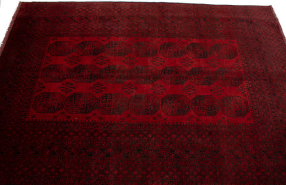 Antique Afghan Aqcha Rug