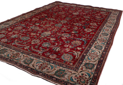 Semi-Antique Persian Tabriz Rug