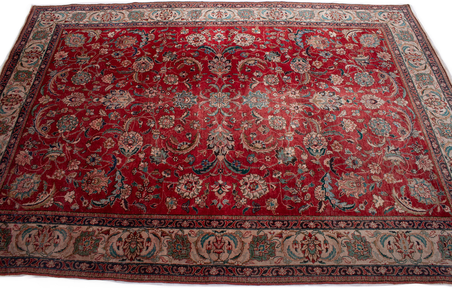 Semi-Antique Persian Tabriz Rug