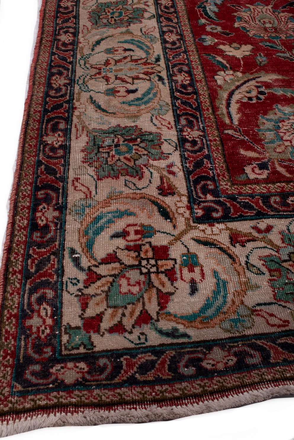 Semi-Antique Persian Tabriz Rug