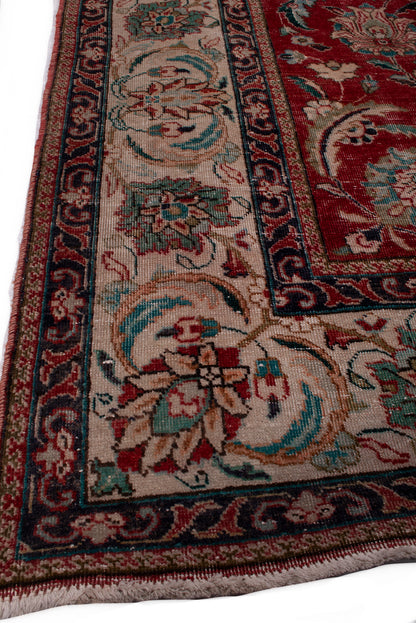 Semi-Antique Persian Tabriz Rug