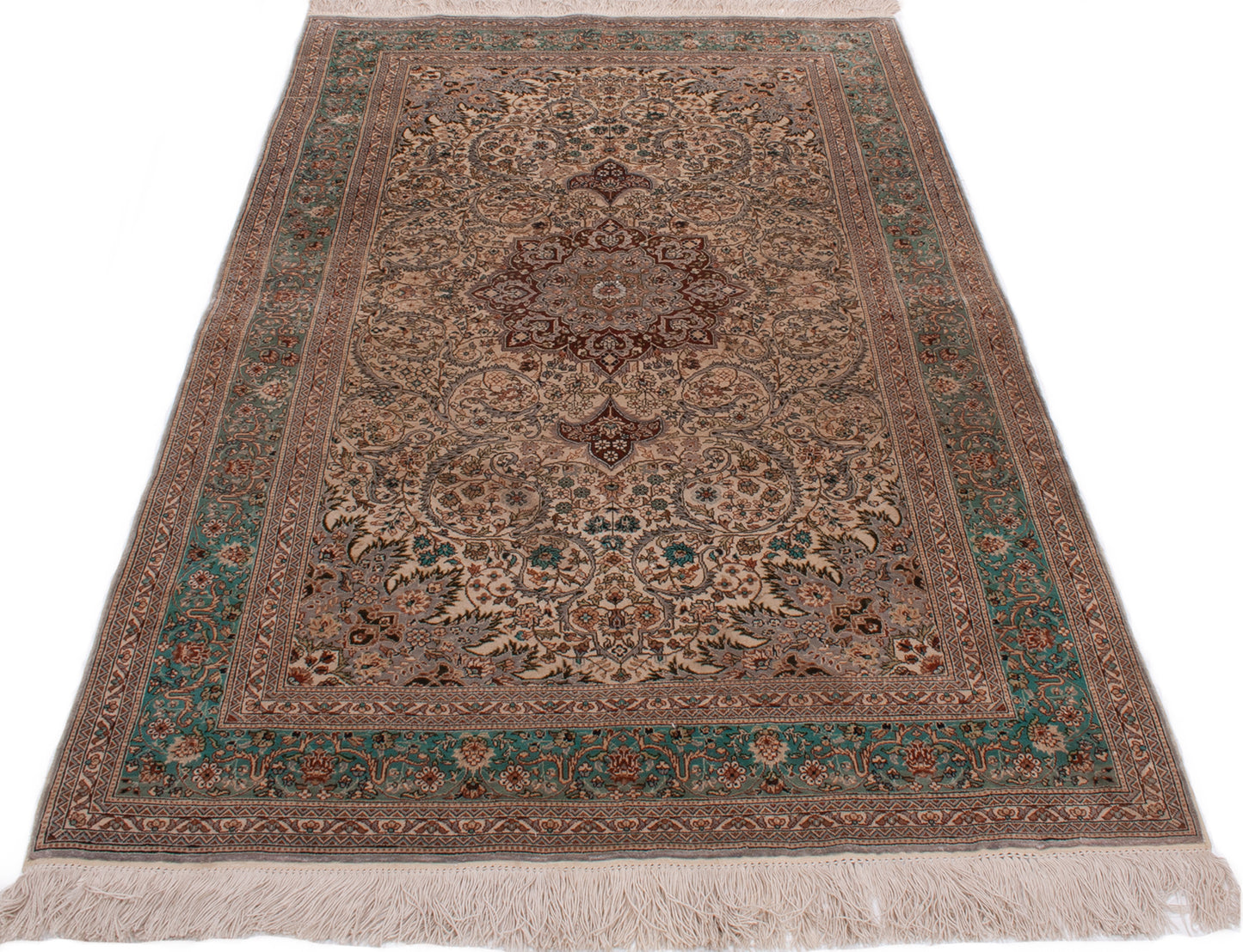 Turkish Hereke Silk Rug