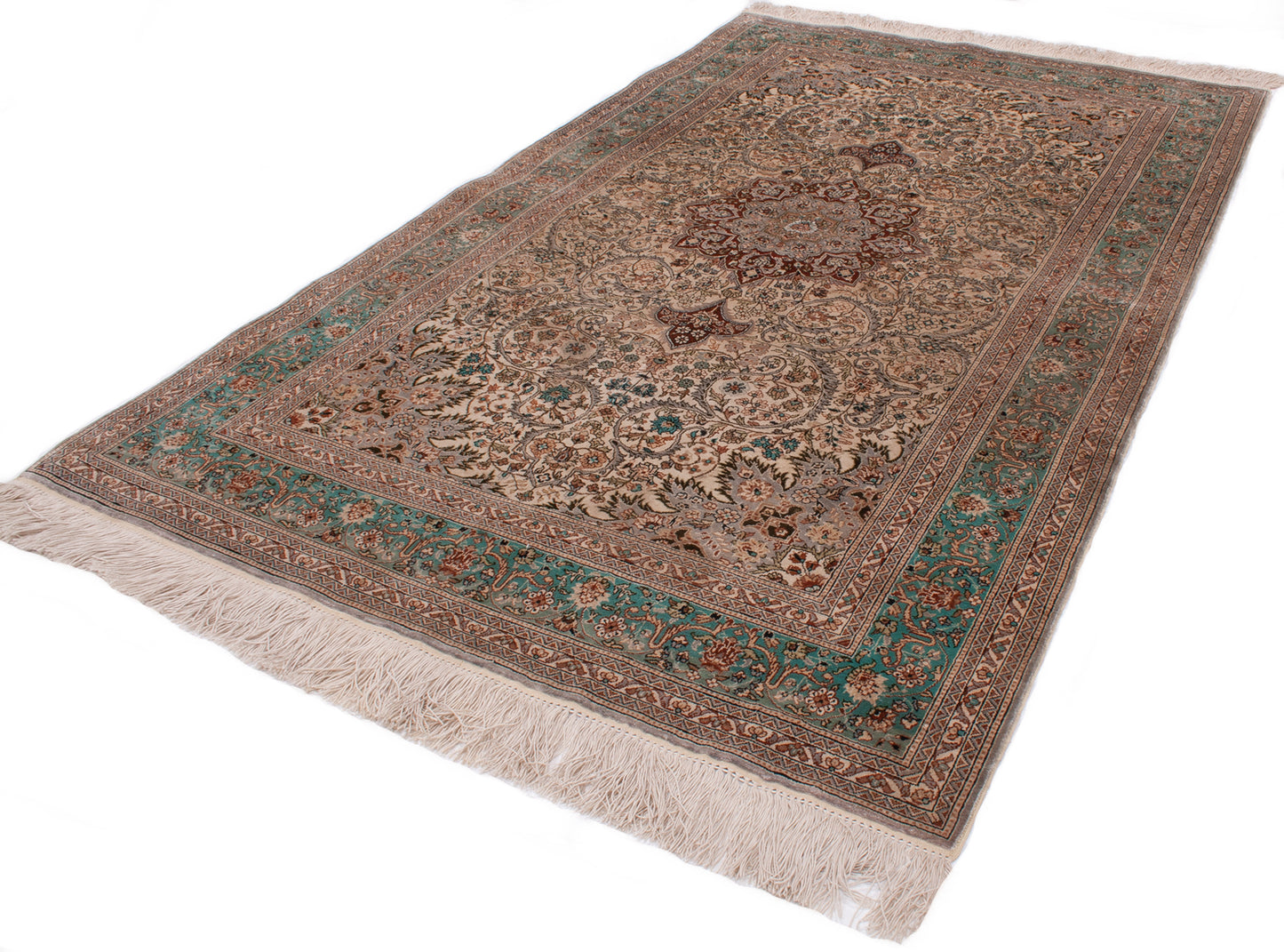 Turkish Hereke Silk Rug