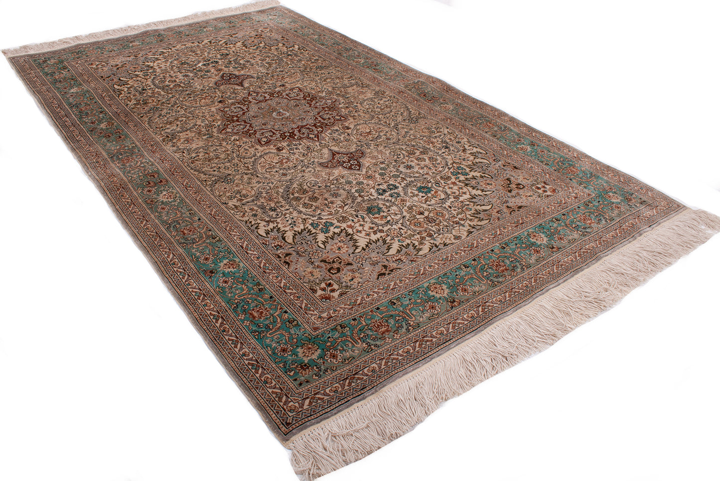 Turkish Hereke Silk Rug