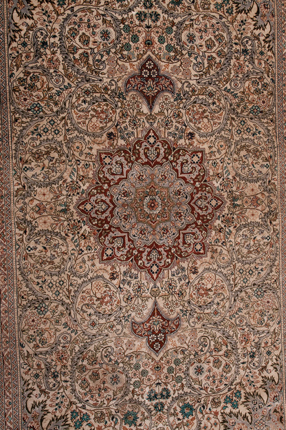 Turkish Hereke Silk Rug