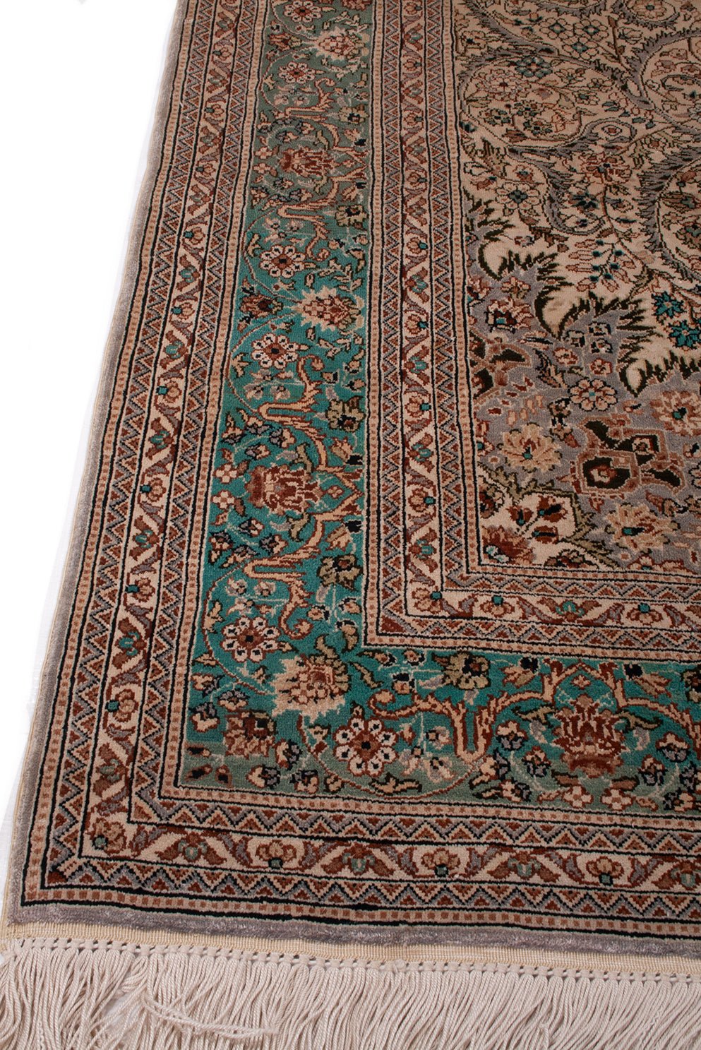 Turkish Hereke Silk Rug