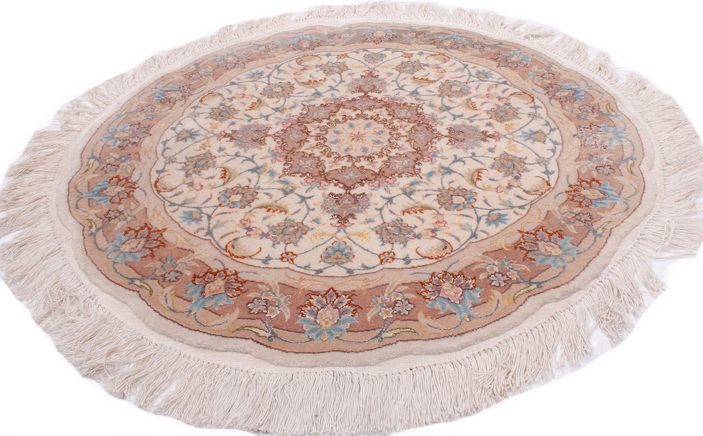 Persian Tabriz Round Rug