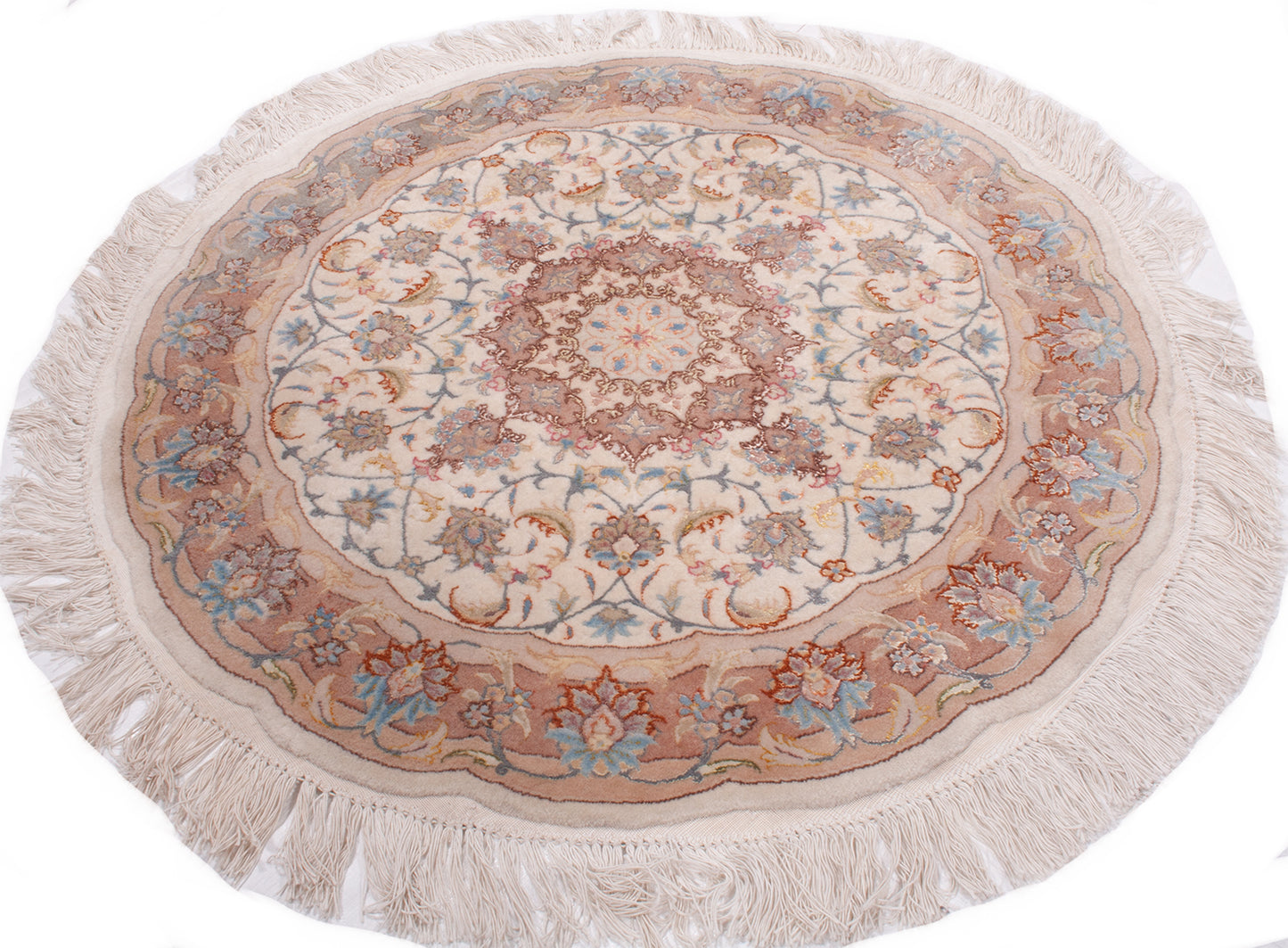 Persian Tabriz Round Rug