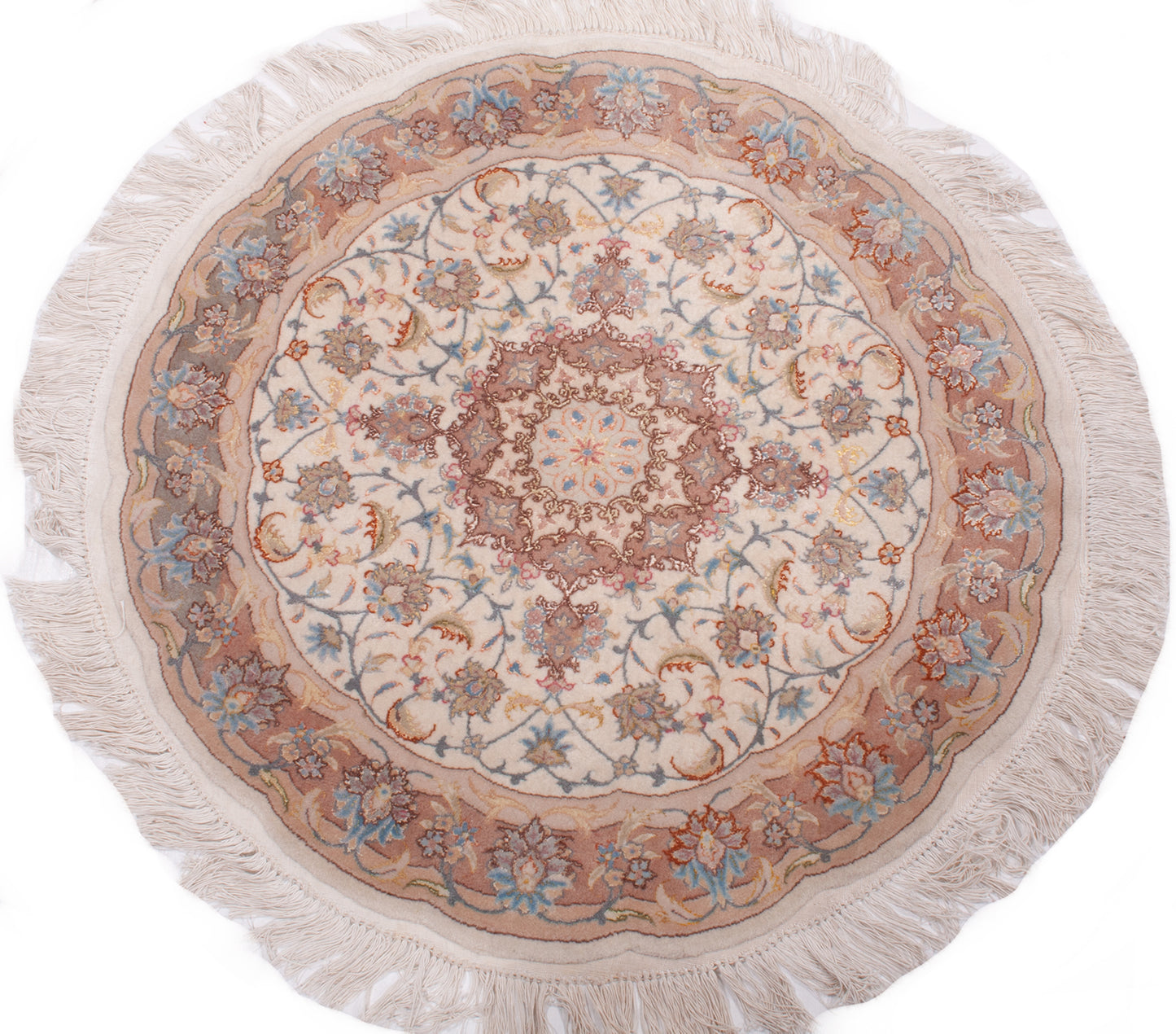 Persian Tabriz Round Rug