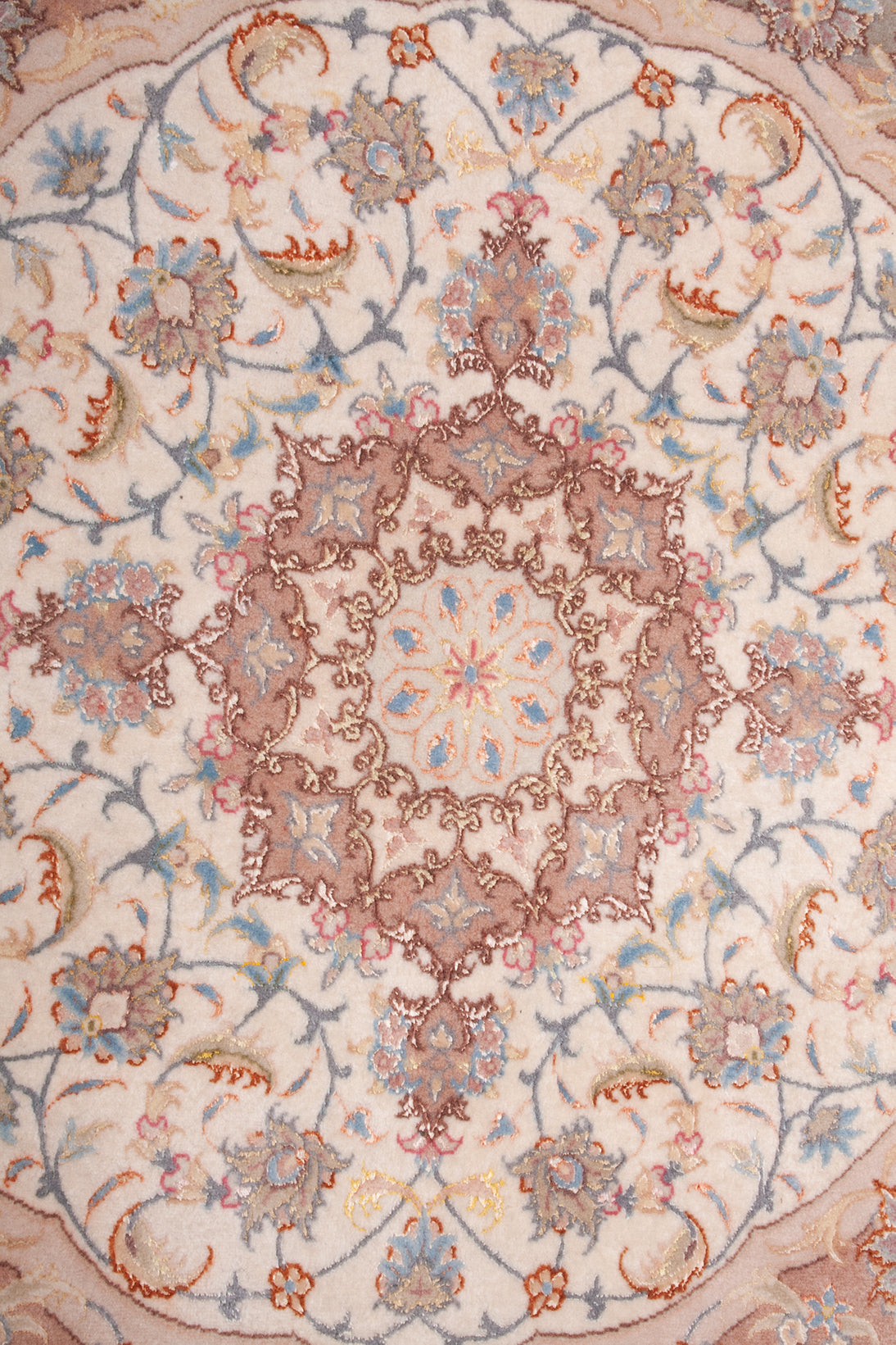 Persian Tabriz Round Rug