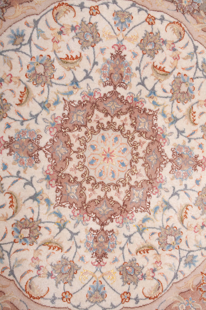 Persian Tabriz Round Rug