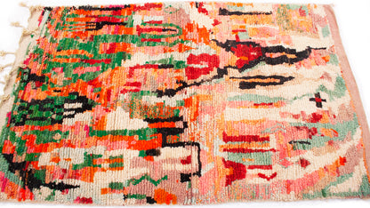 Semi-Antique Moroccan Boujad Rug