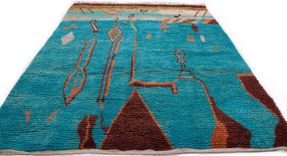Semi-Antique Moroccan Kenifra Rug