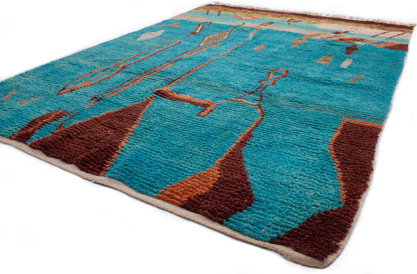 Semi-Antique Moroccan Kenifra Rug