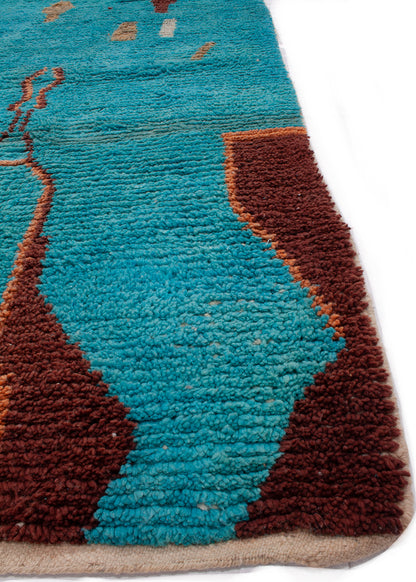 Semi-Antique Moroccan Kenifra Rug